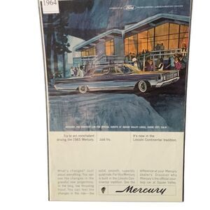 Vintage 1964 Mercury Try To Act Nonchalant Driving Ad Advertisment